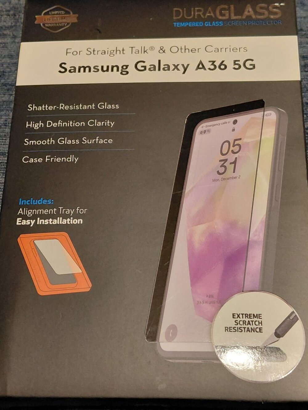 DuraGlass Tempered Glass Screen Protector for Samsung Galaxy A36 5G
